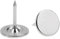 QUARKZMAN 60Pz Chiodi per Tappezzeria, Testa Piatta 11mmx13mm Puntine da Disegno Chiodi Decorativi per Lavagna Sughero Mobili, Puntine per Mobili, Divani, Testate, Argento