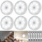 Weinsamkeit Luz Nocturna Recargable por USB - Pack de 6 con Sensor de Movimiento, Luces LED para Armario, Infantil para Escaleras, Pasillos, Cocinas (A)