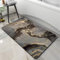 Aoojlo Badezimmerteppich 50x80cm Badematte rutschfest Super Absorbierende Badvorleger Badteppich SaugfäHig Badvorleger Schnelltrocknende Stone Bath Mat, Teppich Stone Badezimmermatte Duschvorleger