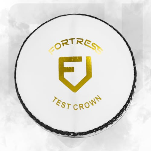 FORZA Fortress Royal Crown Cricketbälle – Cricketball aus hochwertigem, handgenähtem Leder – 4 Farboptionen (Weiß, Kinder - Packung von 24)