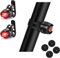 Luz Bicicleta Trasera, 2 PCS LED luz Trasera para Bicicleta,Impermeable, Advertencia Luz Trasera de Bicicleta LED,Luz de Seguridad para Bici, Cascos, patinetes
