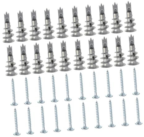 BELLIFFY 50sätze Filigrane Befestigungsschrauben Aus Zinklegierung Für Gipskartonplatten Und Spanplatten Silber