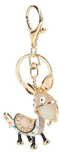 Rankomu Schlüsselanhänger-Zubehör, Strass-Schlüsselanhänger, einzigartiges niedliches kleines Esel-Design, Charm-Anhänger, Taschen-Autozubehör für Frauen, dekoratives Schlüsselanhänger-Ornament