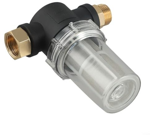 40100Mesh Filtro acqua in linea per tubo da giardino, corpo PC, connettori maschio/femmina 3/4 (100 maglie)