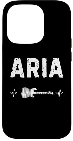 Hülle für iPhone 14 Pro Aria Gitarre Herzschlag Gitarrist Retro Vintage