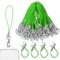 50 Stück Verde Cordón para móvil para llaveros, anillas para móvil con mosquetón, correa para teléfono, cordón con colgantes para móvil, colgante para llave USB