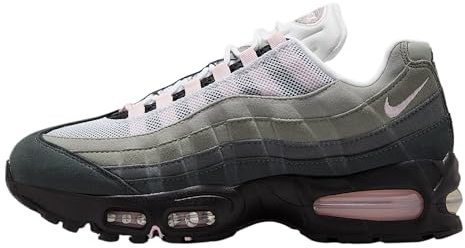 NIKE Damen W AIR MAX 95 OG Sneaker, Schwarz Rosa Schaumstoff Weiß Reflect Silber, 42.5 EU