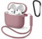 Wanme Cover per AirPods 4 2024 Case, Custodia Protettiva in Morbido Silicone per AirPods 4 con Moschettone e Corda Sospesa, LED Visibile, Polvere Di Smeriglia