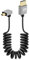 RIIEYOCA Câble Micro HDMI à HDMI Court Enroulé à 90 Degrés, Angle Ascendant 18Gbps Haute Vitesse Micro HDMI2.0 Support 4K@60Hz, Compatible avec les Caméscopes, les Moniteurs (Vers le haut)