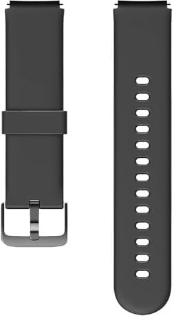 OUTPUTBT Original Armband für GRV FC1 Weiches Silikon Ersatzarmband 19mm für Veryfitpro ID205/ID205L/ID205S Hama 4900/5910 Schwarz