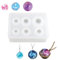 Resine Epoxy Forme de Boule de Cristal,Moule Sphère Resine Epoxy, Suspendu Fabrication Bijoux Oeuf Moules,Silicone Moules Perle Pendentif Boule DIY,pour Fabrication de Bijoux,Décoration d'intérieur