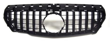 QIFHFBA Front Kühlergrille Kühlergrill Frontgrill Für Mercedes Für CLA Klasse W117 CLA200 Cla220 CLA250 Cla260 Cla300 Sport Kühlergrill(Black 2013-2015)