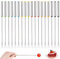 18PCS Fondue Forks 9.5 Inch Colorful Stainless Steel Fondue Sticks with Handle Cheese Easy to Clean Cheese Set for Chocolate Fountain Barbecue