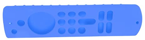 Hamwesh Stick Entfernte Abdeckung, Silikon -Schutzhülle für 2021 TV Stick 4K Max Alexa Voice Remote 3. Gen, Anti -Slip mit Lanyard, Präzise Ausschnitte Design (Blue)