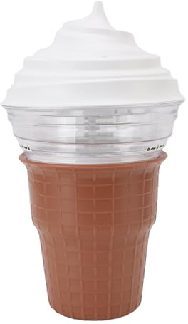 Asixxsix Máquina para hacer helados caseros, sorbetes, yogures helados y batidos, con enchufe USB de 5 V y libro de recetas, para principiantes.