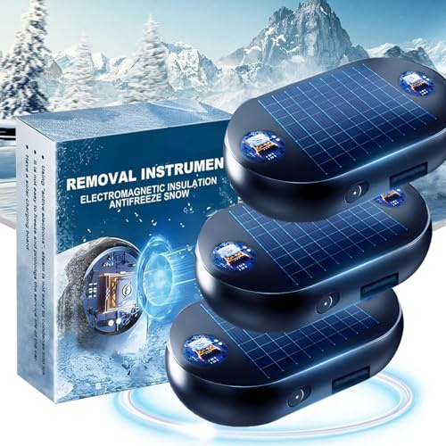 Electromagnetic Car Deicer Anti Freezing Snow Removal Device, Anti-freeze Advanced Car Accessories Electromagnetic Car Snow Removal Device Microwave Molecular Deicing Instrument Car Gadgets (3 Pcs)