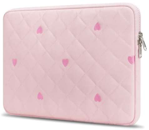 Songbala Laptop Sleeve Case 15 16 Inch Laptop Cover Protective Case Compatible with MacBook Air MacBook Pro 15 16 Inch Shockproof Padded Laptop Case, Pink