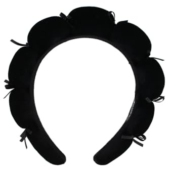 PARSA Beauty HAIR HERO COZYSTYLES Haarreif Bubble mit Schleife, Schwarz | Modisch und Bequem für Alltag und Styling, 1 Stück, Modisches Accessoire, Komfortables Tragegefühl, Vielseitig Einsetzbar