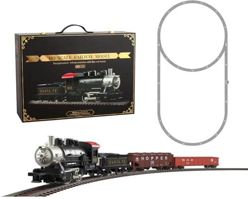 Set di treni a vapore elettrici in scala 1/87 HO per la Pennsylvania 0-4-0 Modello ferroviario locomotiva in lega con binario in metallo per gli appassionati di ferrovia- 0-4-0