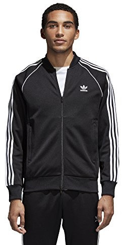 adidas Originals Herren Superstar Trainingsjacke Jacke, schwarz, Mittel