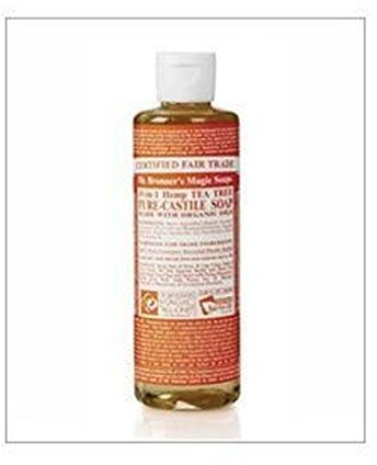 Dr Bronner Tea Tree Castile Liquid Soap 236ml x 3 (Pack of 3)