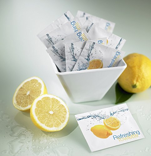 Awek.eu Hotel Lot de 500 lingettes fraîches jetables Citron vert