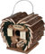 Trendkontor Vogel Nisthaus aus Holz Herz Lovebirds Vogelhaus Nistkasten 17 x 12 x 17cm