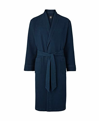 Men's Lightweight Soft 100% Cotton Waffle Dressing Gown | Nightwear, Bathrobe, Spa Robe, Premium Quality