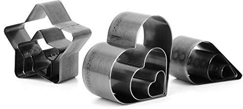 Biitfuu 9 Stück Leder Stanzen - Locher Cutter Punch Platten Stanze für Kunsthandwerk Lederhandwerk