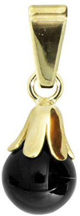 Anhänger - Glocke - Gold 333/000 - Onyx