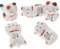 Milisten 5pcs Cute Ceramic cat Chopsticks Rest Japanese Style Ceramic Dinner Spoon Stand Fork Holder Kitchen Art Craft Tableware