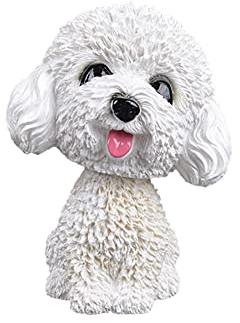iSpchen Wackelkopf Spielzeug Hundedekoration Auto Armaturenbrett Dekoration 9cm Harz Niedlicher Kopfschütteln Hund Puppe Auto Ornament Interieur Innendekoration Zubehör
