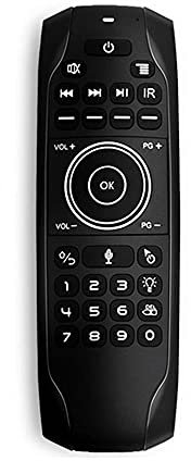 G7V Pro Blacklit Remote Control Gyroscope Wireless Air Mouse with Microphone Suitable for X96 mini H96 MAX T95Q TX6 Android TV Box,G7 V Pro Blacklit