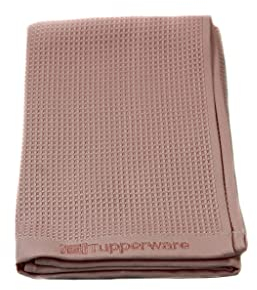 Tupperware FaserPro Glas rosa Mikrofasertuch Fenster Hergestellt aus recyceltem Material