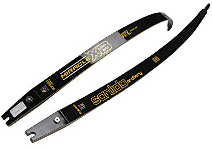 SHARROW 66 68 70 Bogenschießen Recurve Bogen Wurfarme Takedown ILF Gerät ILF Bogenglieder 20-44 lbs kompatibel für 23 25 Riser für Erwachsene/Anfänger (70, 28Lbs)