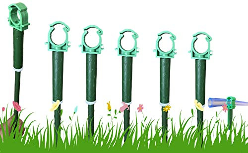 3/4” Garden Hose Guide Holder to Keep Hose Off Lawn, Outdoor Garden Hose Support Spike for Hose Off the Lawn Ground Yard Watering Equipment(6pk)