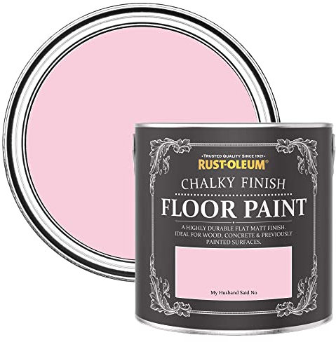 Rust-Oleum Peinture Rose Résistante aux rayures pour Sols, Finition Mate - Bonbon 2.5L