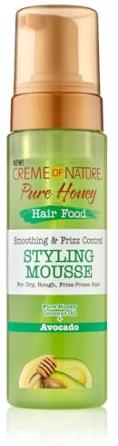 Creme of Nature Smoothing and Frizz Control Styling Mousse, Honey and Avocado