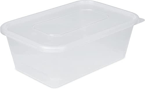 TENLITE Clear Plastic Food Container with Airtight Leak Proof Lids Food Storage Container Meal Prep Lunch Box For Kitchen, Restaurant (750 ML)