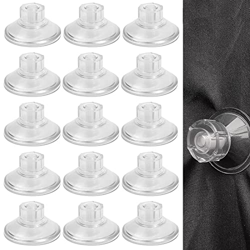 JNWYH 15 STK Saugnapf, Ohne Bohren Saugnäpfe für Küche,Schlafzimmer,Badezimmer,Büro,Schränke,Outdoor-Camping,Hängende Handgefertigte Dekoration(45mm)