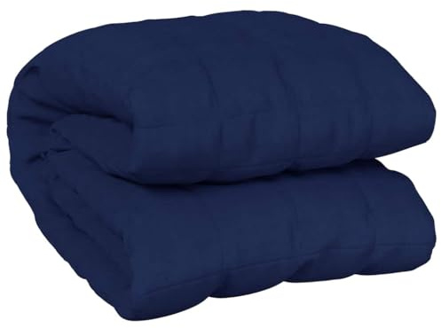 vidaXL Weighted Blanket Blue 200x200 cm 13 kg Fabric