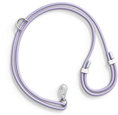 RhinoShield Cordon de téléphone en TPU durable Imperméable, boucle supplémentaire pour accrocher des accessoires - cordon résistant et ajustable, couleurs tendances - Rose Pâle