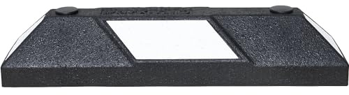 kaiserkraft | Radstopp Park-AID® | LxBxH 550 x 150 x 100 mm, schwarz / weiß
