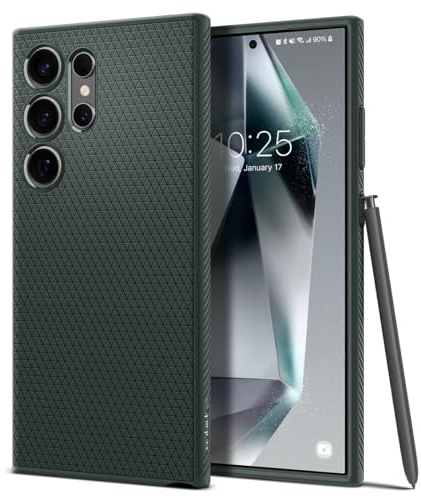 Spigen Liquid Air Hülle Kompatibel mit Samsung Galaxy S24 Ultra -Grün