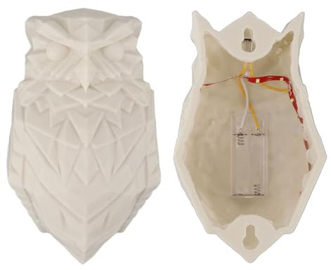 Oumefar Wand-Nachtlicht in Tierform, 3D-Wandlampe in Tierform, Weiches Licht, Weit Verbreitet für Wohnzimmer (Eule)