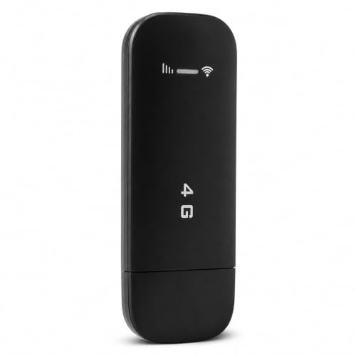 Router WiFi Portatile USB 4G LTE, Rete Wireless Hotspot Mobile Tascabile, Router WiFi 4G con Slot per Scheda SIM, Hotspot Mobile WiFi Tascabile, Crittografia WiFi WPA WPA2, (BLACK)