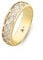 Amberta Allure Damen Diamantschliff Ring aus 9K Gold: Zwei-Ton-Goldring Größe 52,5