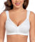 Curyon Women's Front Closure Back Support Minimiser Bra Full Figure Jacquard White 38D