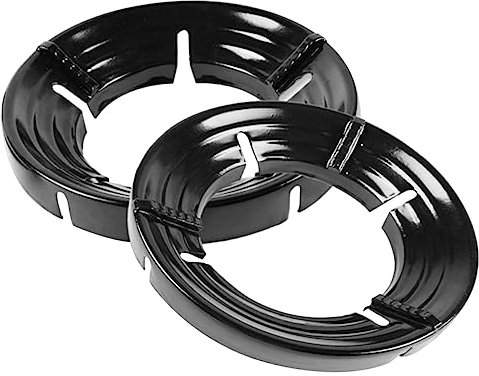 INOOMP Pare-vent Pour Cuisinière à Gaz En Émail, Hotte à Économie D'énergie 5 Ouvertures, Accessoire Anti-vent Cuisine Familiale Et Restauration