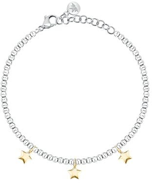 MORELLATO Damen-Stahlarmband mit Sternen, Perlen, TALISMANI-Kollektion, Lehrergeschenk SAIX26
